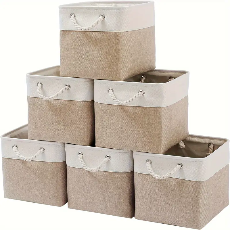 fancy storage containers stacked in a triangular pattern 3 high